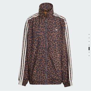 Adidas Brown Leopard Firebird Oversized
Track Jacket